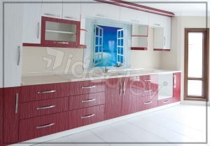 Pohled na standardní kuchyni panelového domu 2