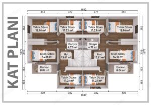 320 m2 Kampanyalı 5+1 Çift Dubleks Prefabrik Ev 4