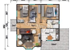 95 m2 Kampanyalı 3+1 Prefabrik Ev 4